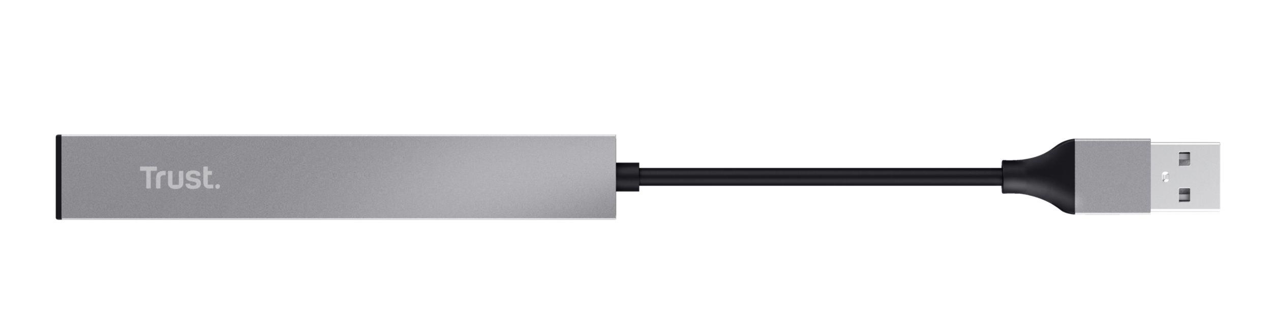 Hub USB TRUST Halyx 23786 (0,1 m - USB-A - notebook, computador - Alumínio) — miniatura 4