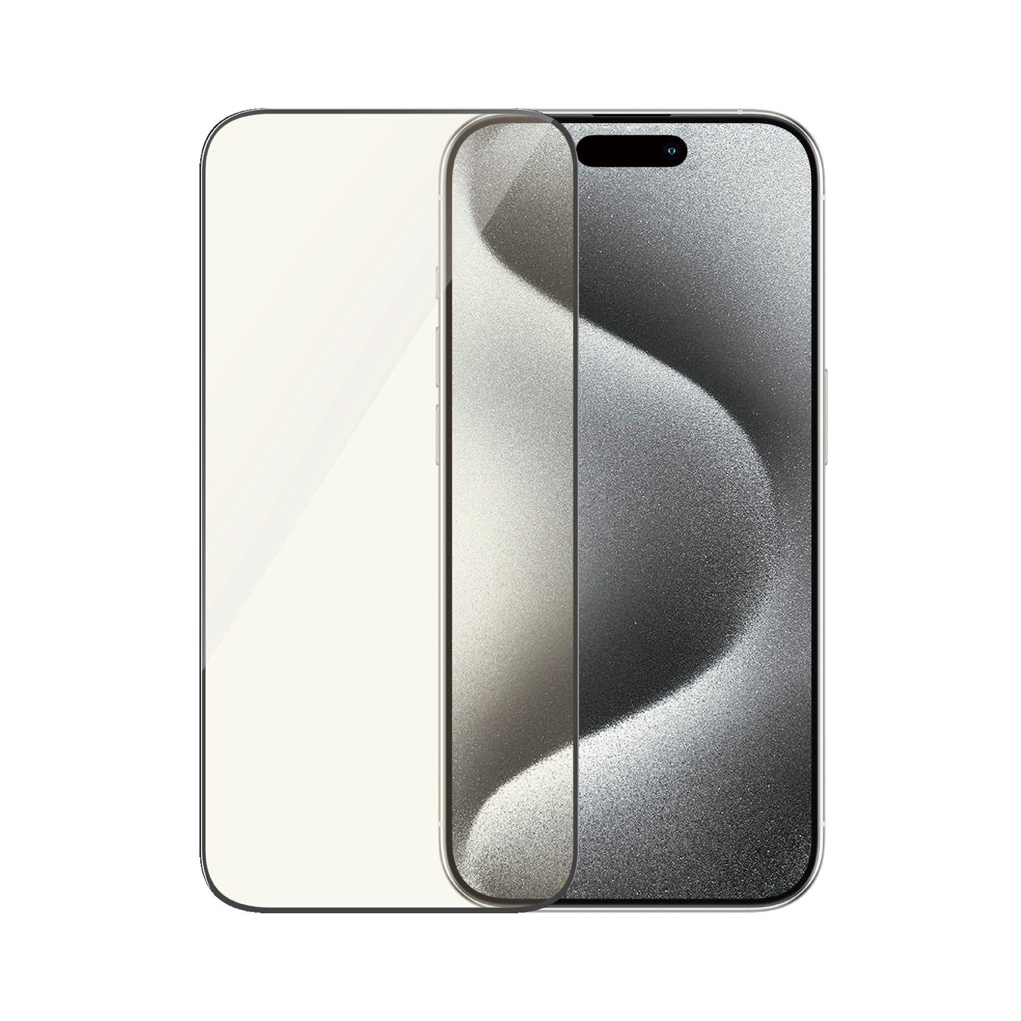 Protetor de Ecrã PANZERGLASS EyeCARE para iPhone 15 Pro (Apple iPhone 15 Pro - Apple - Transparente)