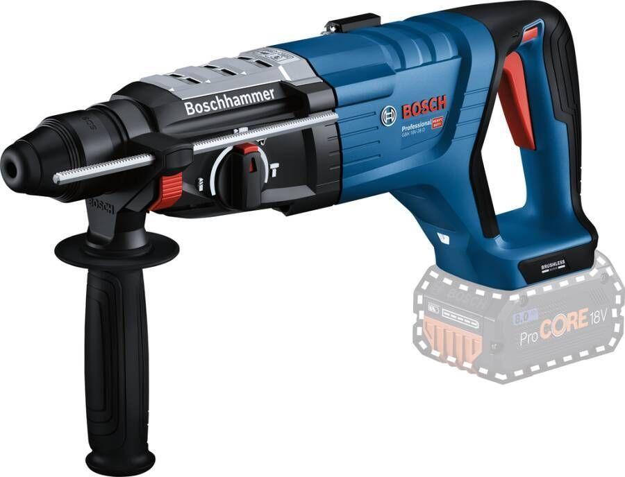 Martelo Perfurador a Bateria BOSCH GBH 18V-28 D Professional (Azul e Preto)