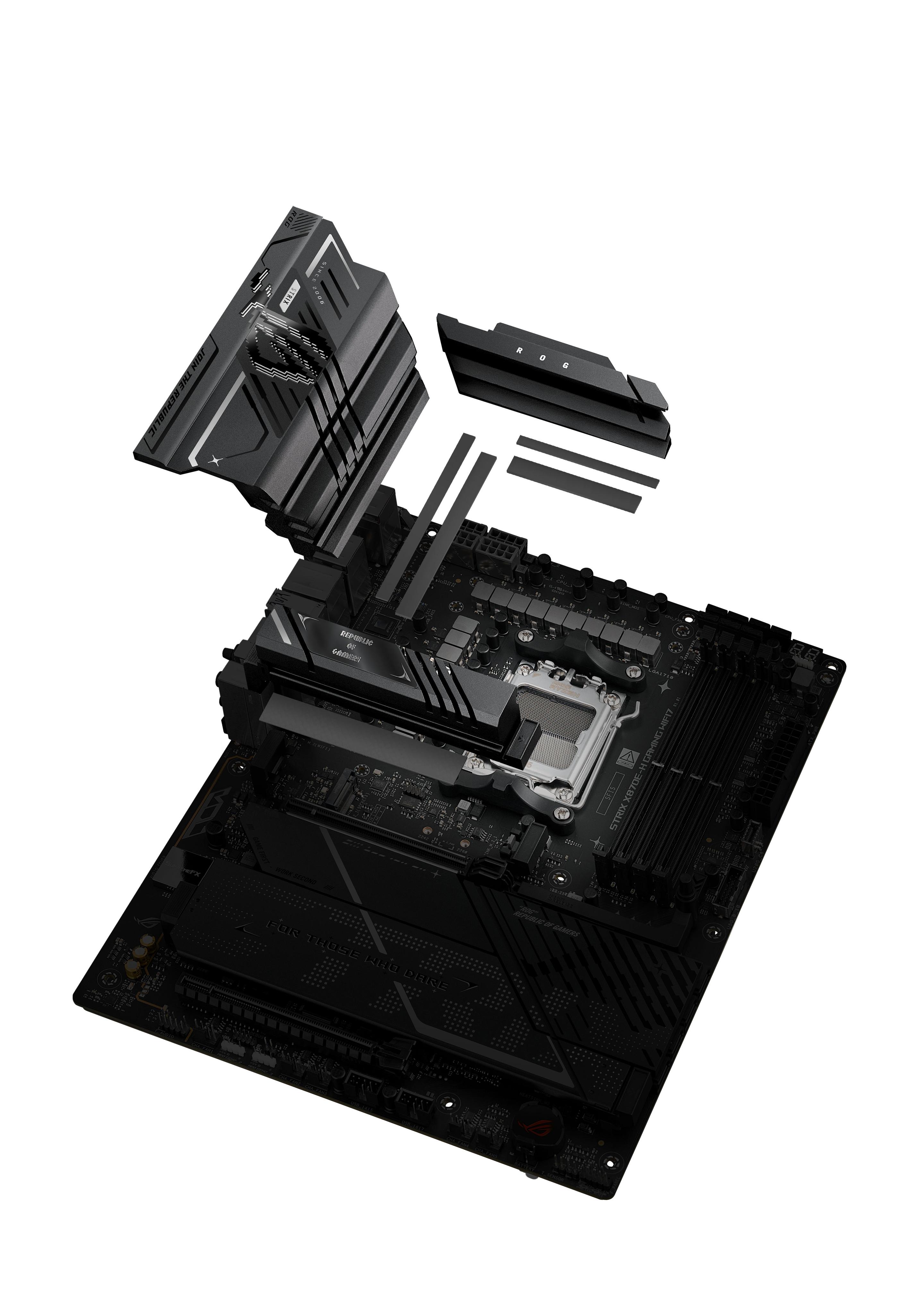 Motherboard ASUS ROG STRIX X870E-H GAMING WIFI7 (AM5 - ATX - Duplo canal - Preto), miniatura 12