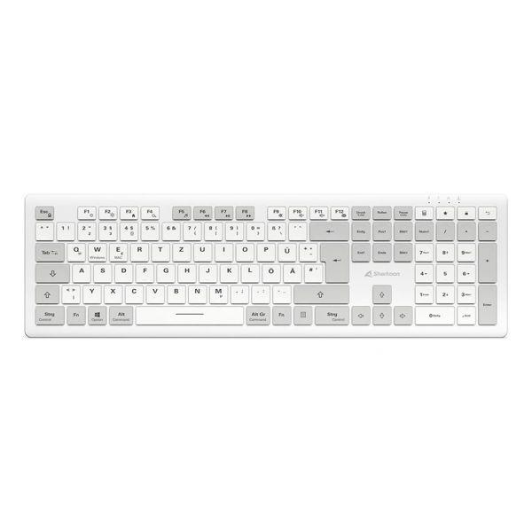 Teclado SHARKOON OfficePal K30W (Alemão - Tesoura - USB - Branco), miniatura 2