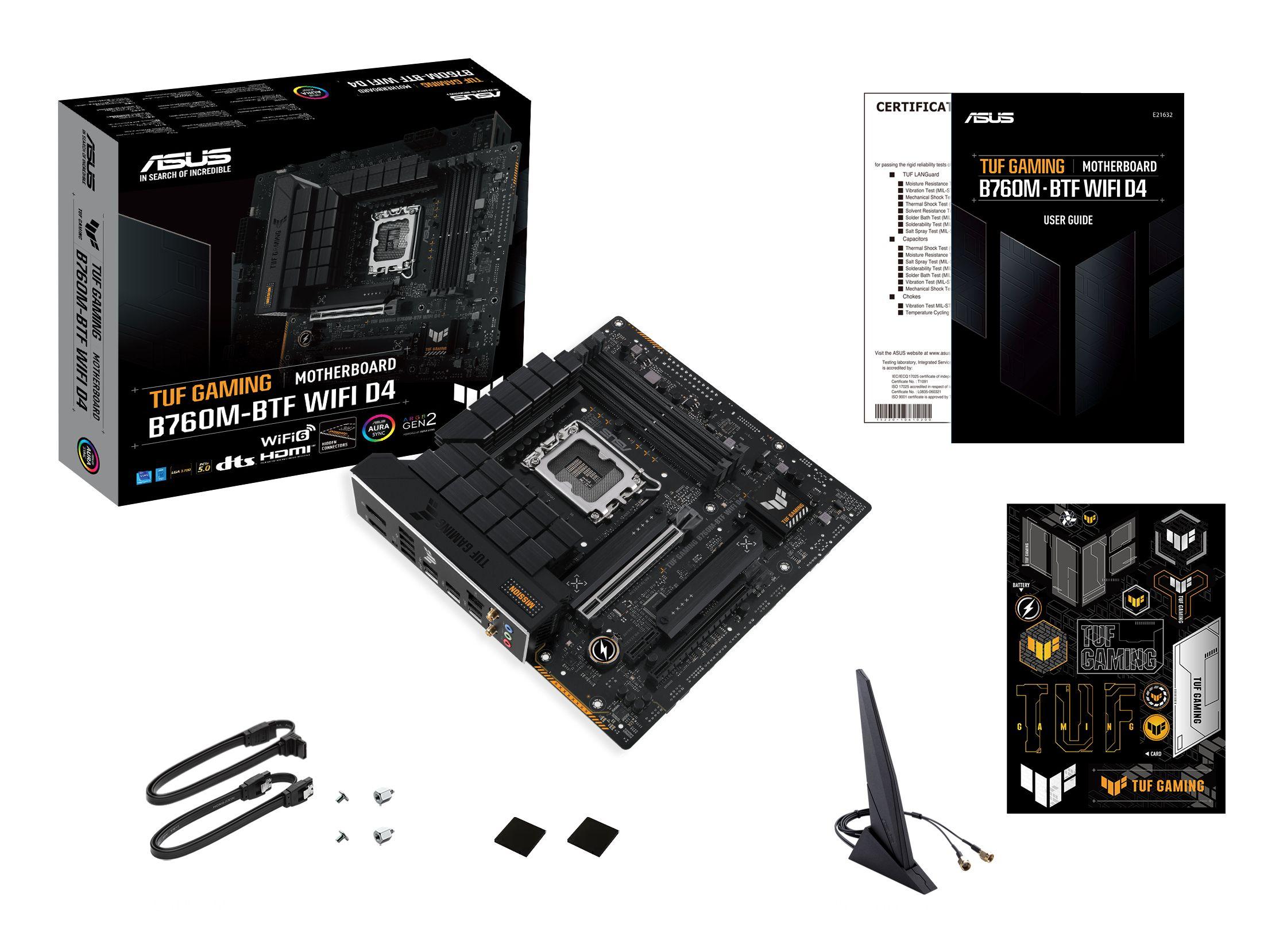 Motherboard ASUS TUF GAMING B760M-BTF WIFI D4 (LGA 1700 - micro ATX - Duplo canal), miniatura 11