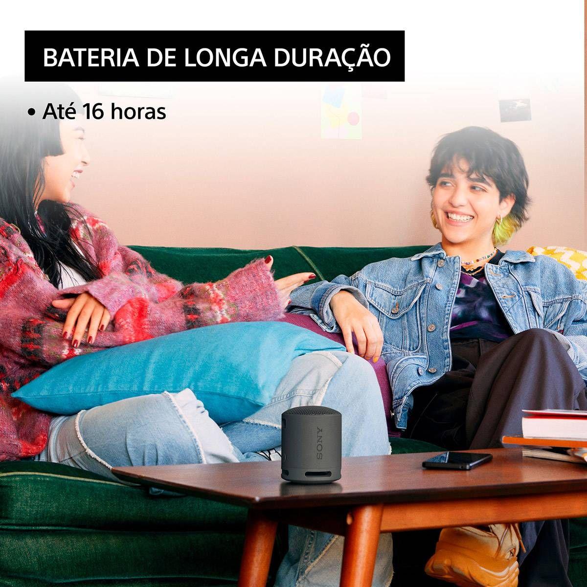 Coluna Portátil SONY SRS-XB100 (Sem fios - Universal - Preto), miniatura 6