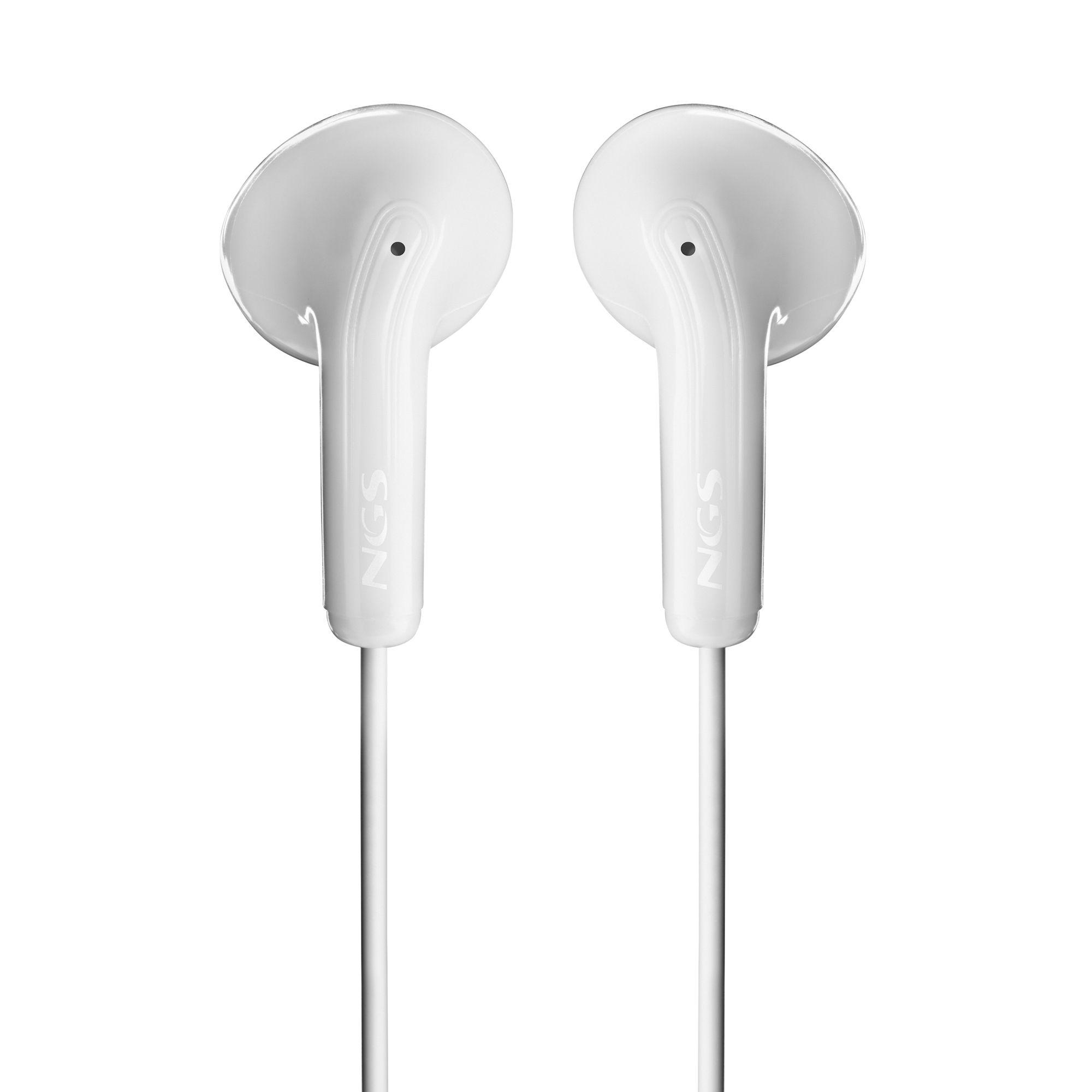 Auscultadores NGS Cross Flip (Binaural - Com fios - Intra-aural - Branco)