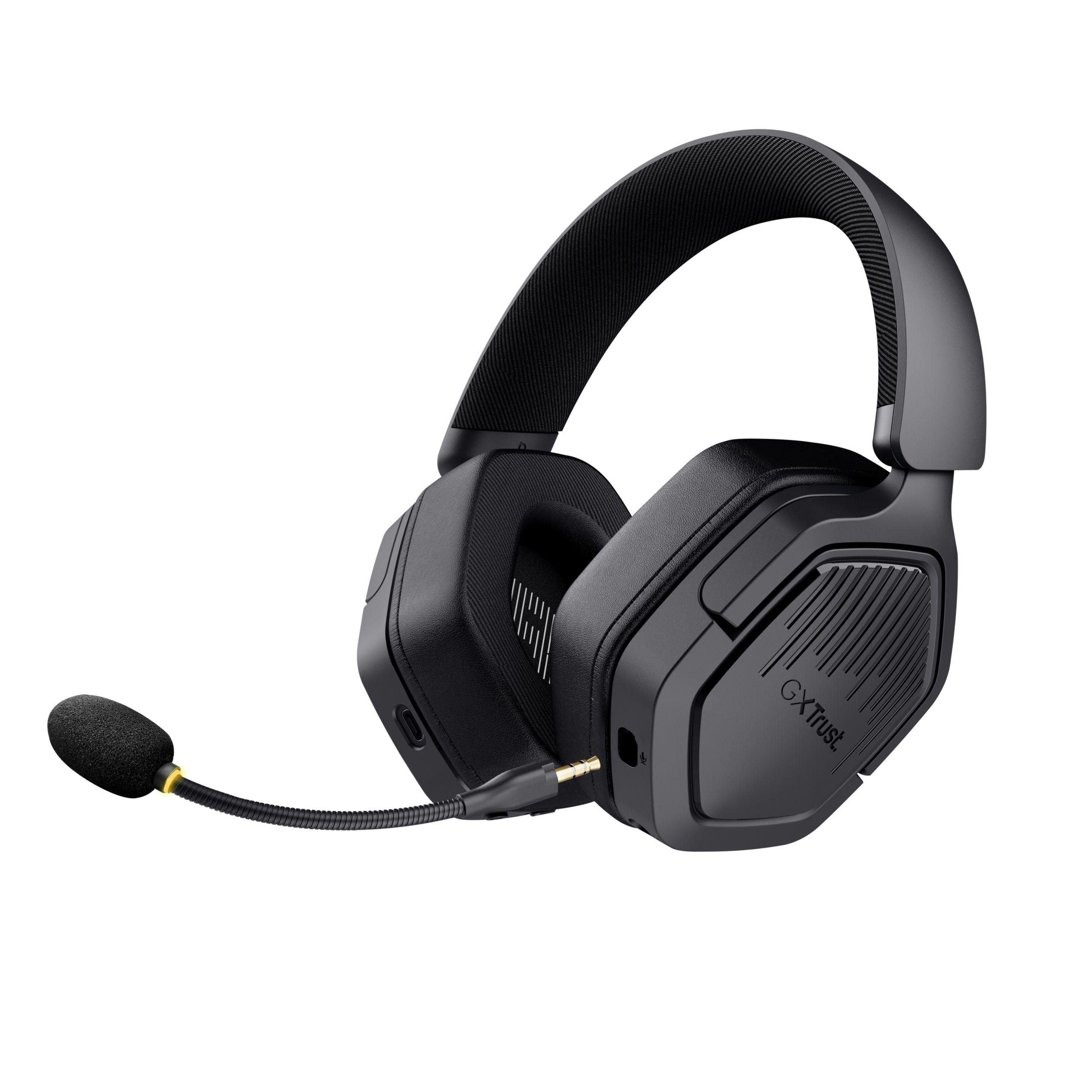 Headset Gaming TRUST GXT 493 Carus (Binaural - Com fios e sem fios - Circum-aural - Preto), miniatura 5