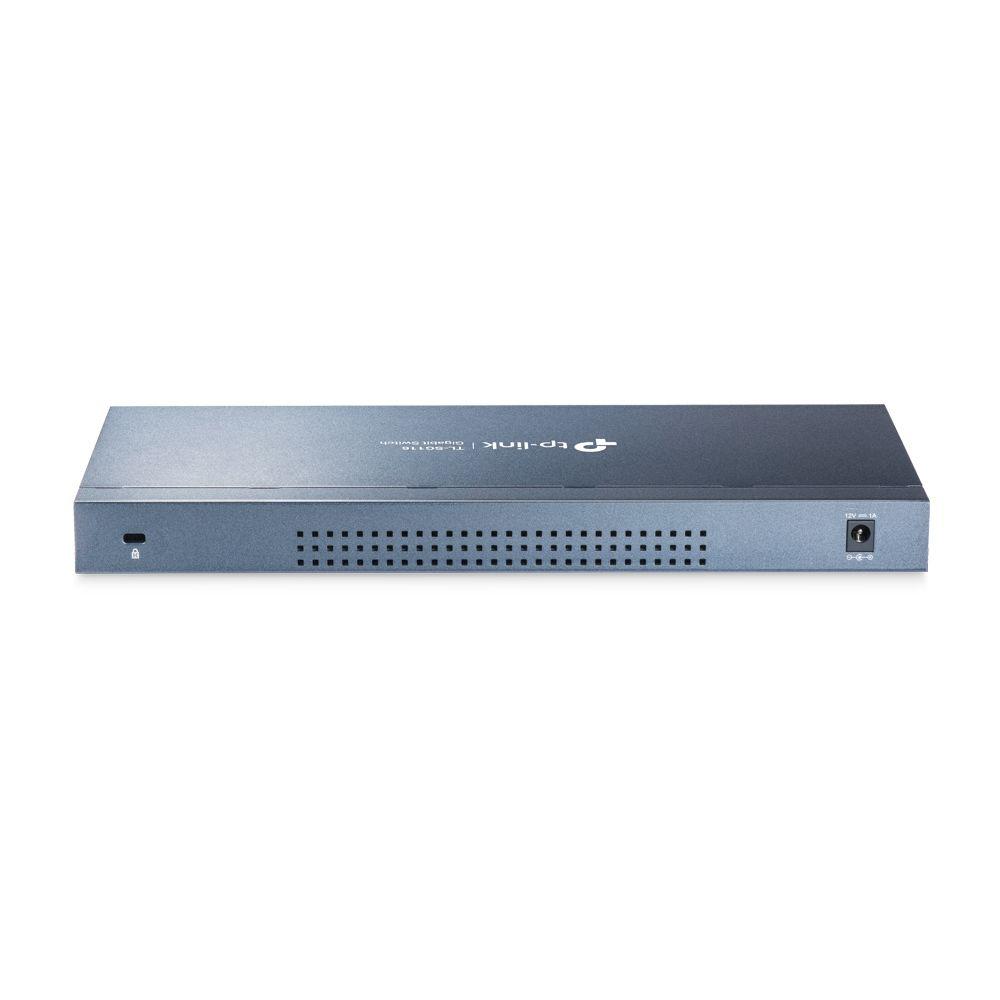 Switch TP-LINK TL-SG116 V1 (Gigabit Ethernet - 4,1 MB - 32 Gbit/s - Preto) — miniatura 3