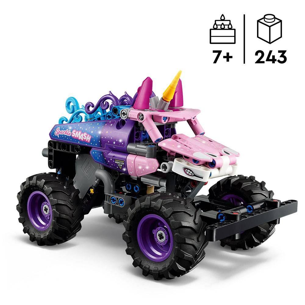 LEGO 42220 Technic Pull-back Monster Jam™ Sparkle Smash™ (7+ anos - 243 peças), miniatura 4