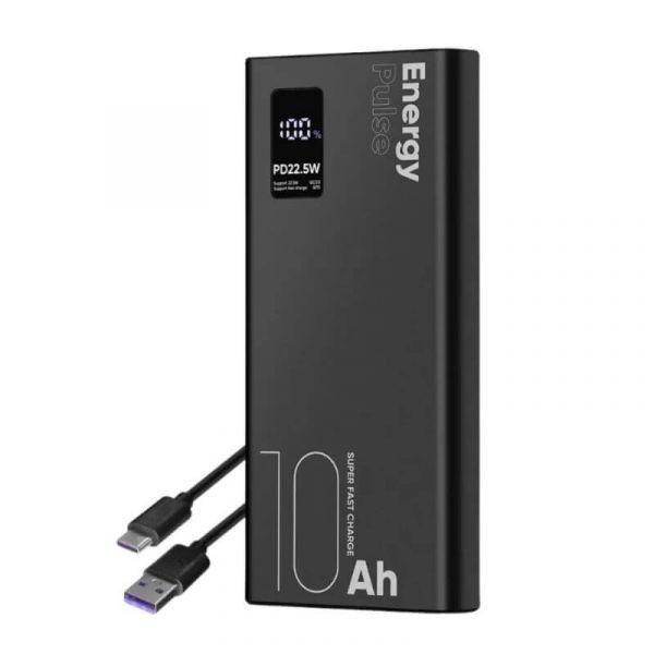 Bateria Portátil OBAL:ME EnergyPulse OMPWB10K (USB-A e USB-C - Preto), miniatura 2