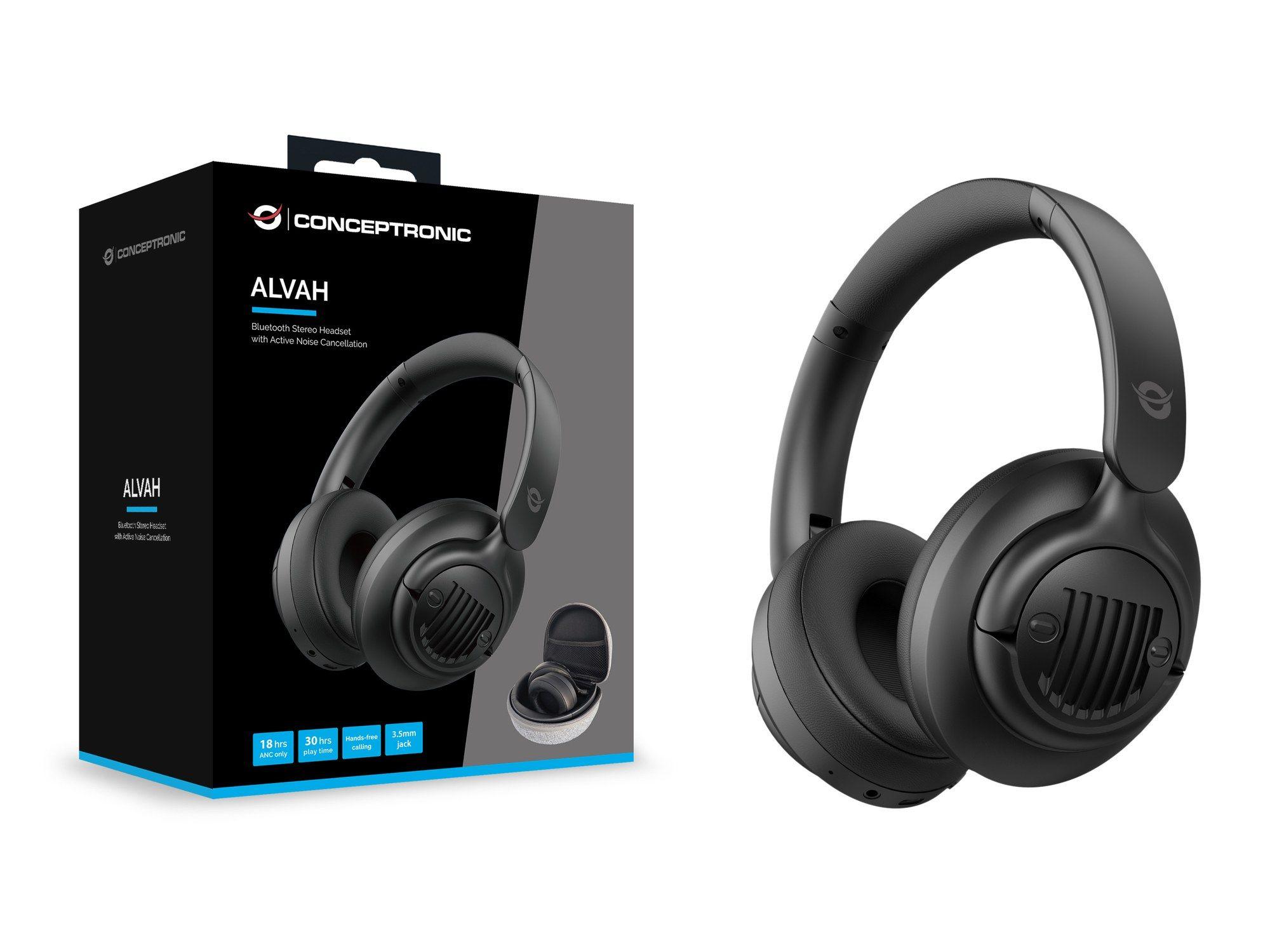 Auscultadores CONCEPTRONIC ALVAH02B (Binaural - Com fios e sem fios - Circum-aural - Preto), miniatura 4
