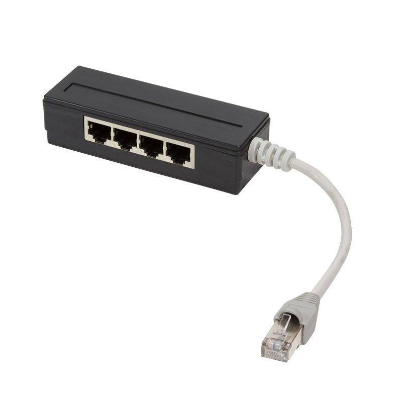 Divisor RJ45 LOGILINK MP0032 (0,15 m - Macho/Fêmea - Preto)