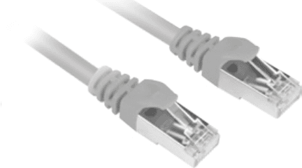 Cabo de Rede RJ45 SHARKOON Cat6 S/FTP (0,25 m - Cinzento)