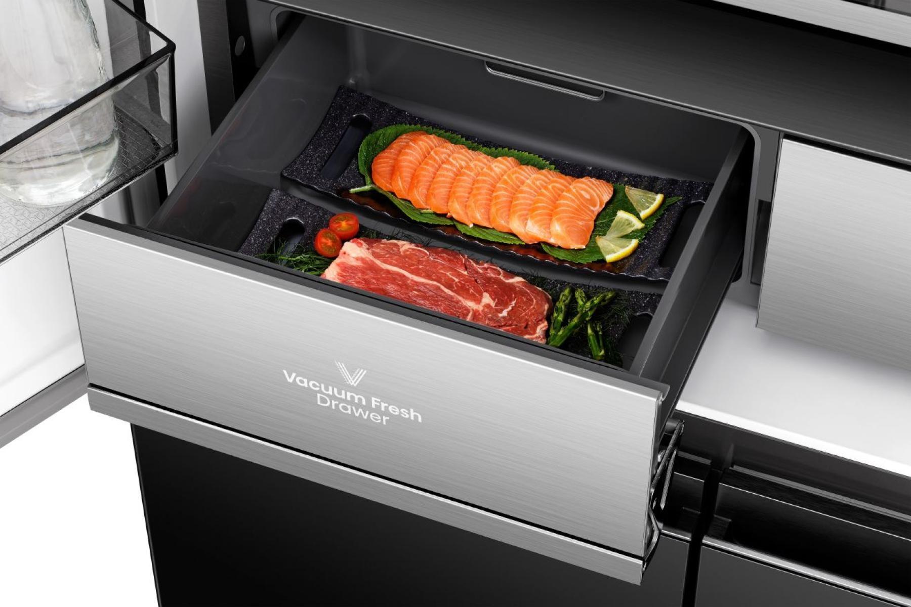 Frigorífico Americano Independente HISENSE RQ768N4GBE (591 l - 190x91,1x60 cm - 190 cm - Preto), miniatura 9
