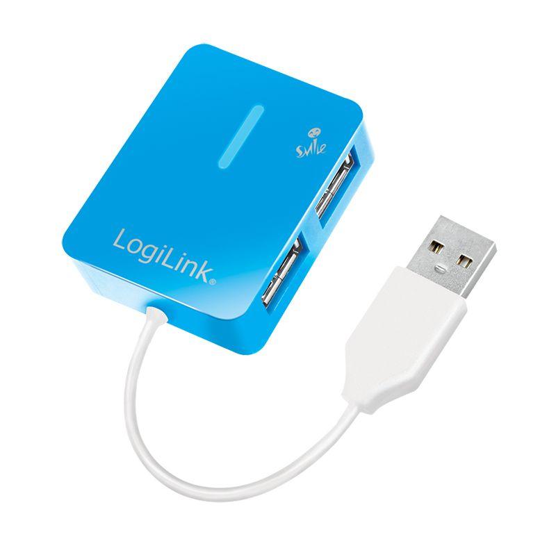 Hub USB LOGILINK UA0136 (USB 2.0 Type-A - Azul), miniatura 2