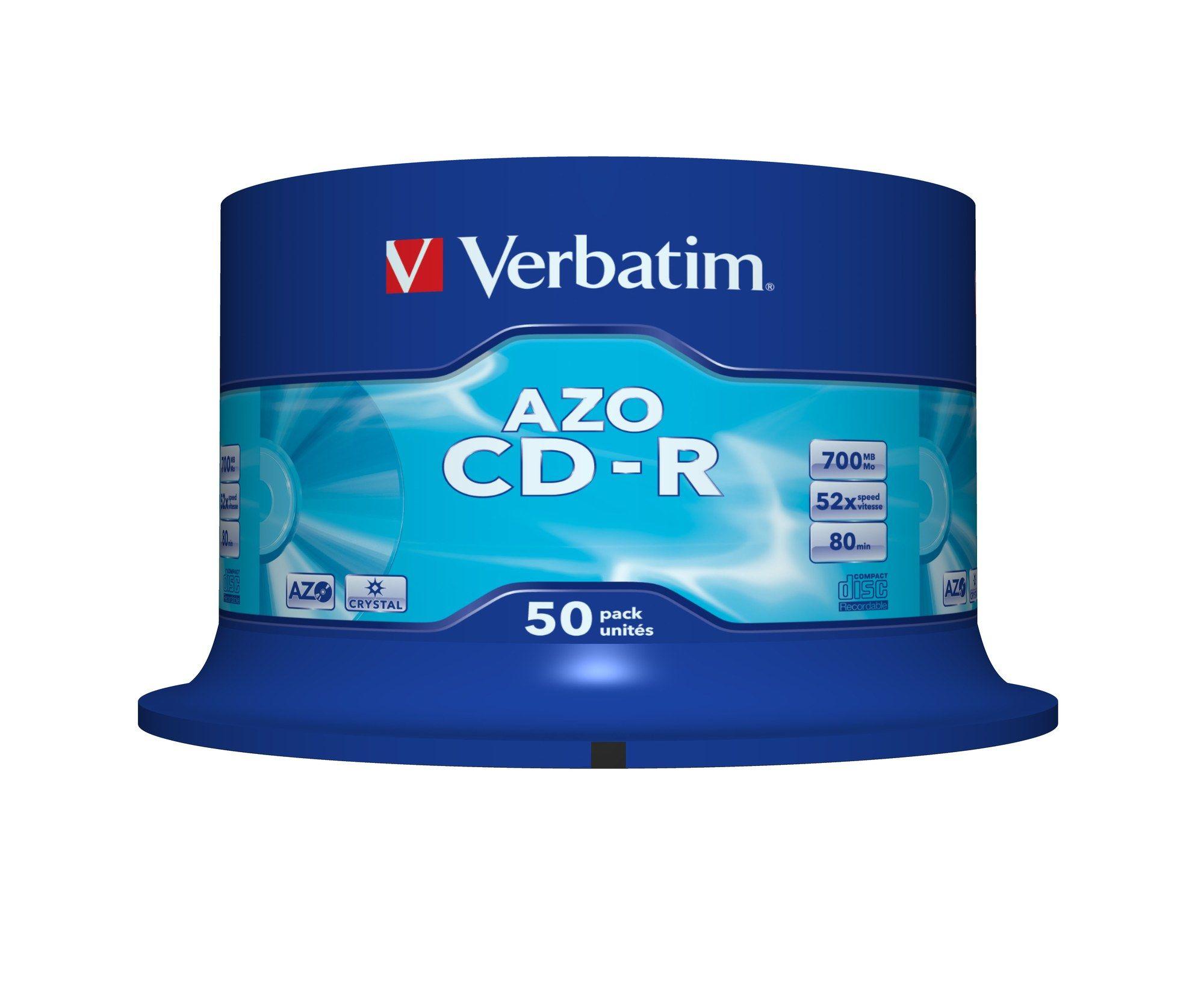 Disco CD-R VERBATIM 43343 (700 MB - 52x - 50 unidades) — miniatura 2