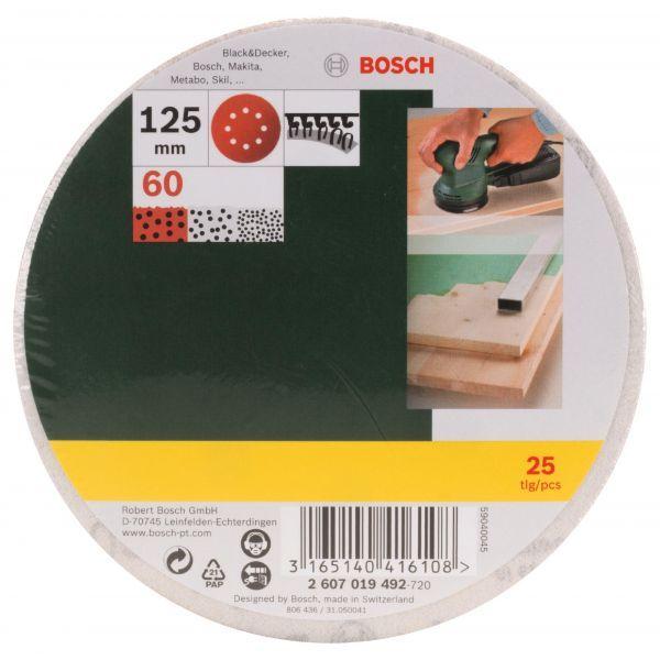 Discos Abrasivos para Lixadora Excêntrica BOSCH 2607019492 (125 mm) — miniatura 2
