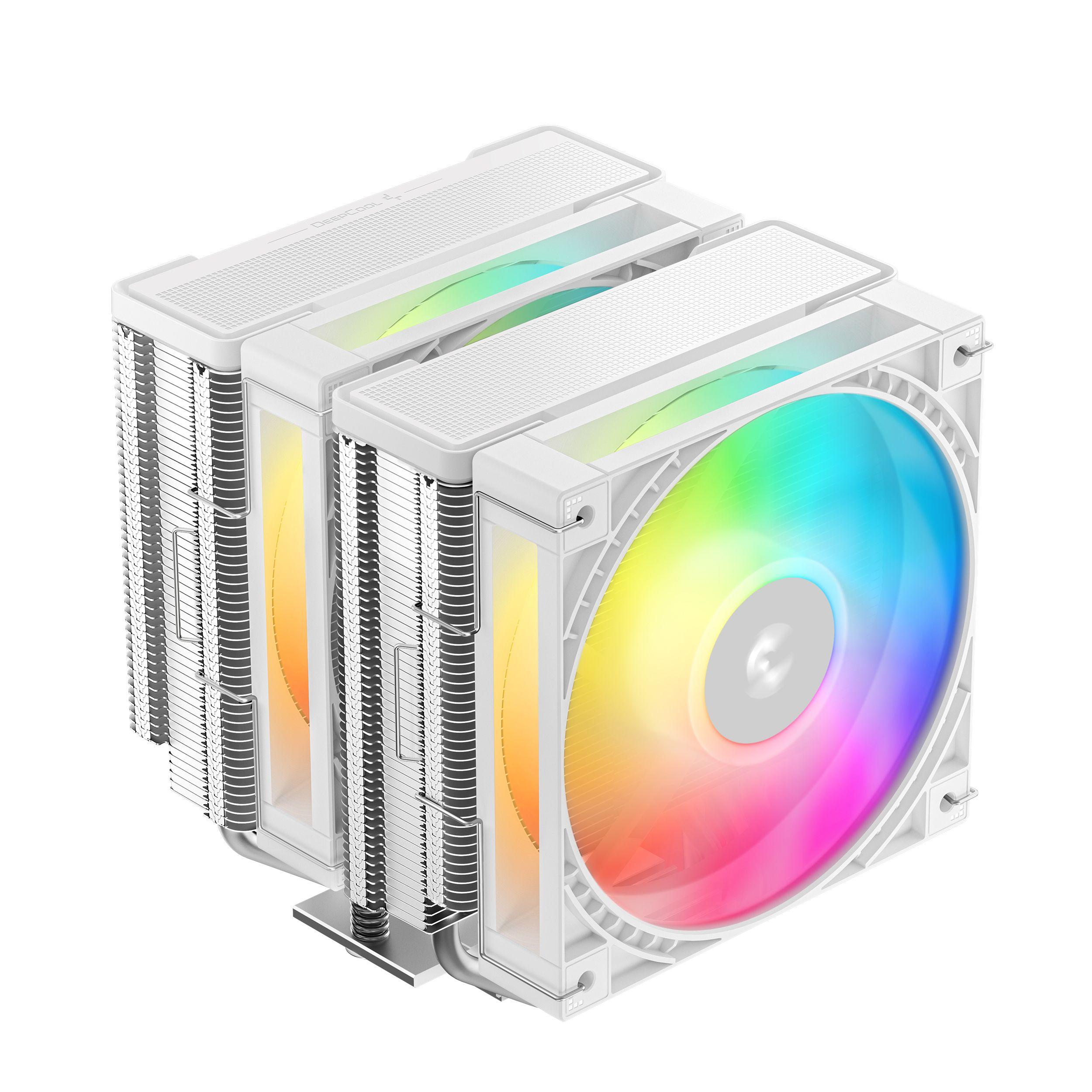 Cooler de CPU DEEPCOOL AG620 G2 WH ARGB (12 cm - 2200 RPM - Multi - Branco)