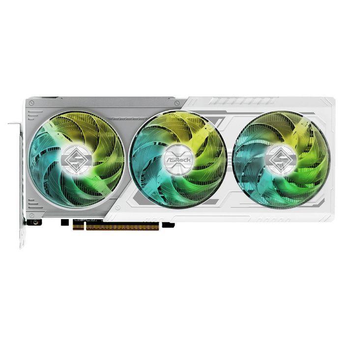 Placa Gráfica ASROCK Radeon RX 9070 XT Steel Legend OC (AMD Radeon RX 9070 XT - 20 Gbit/s - 16 GB - Branco e Cinzento), miniatura 4