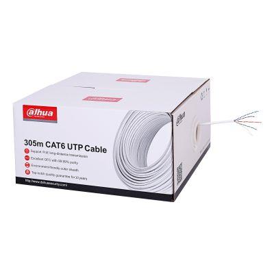 Cabo de Rede DAHUA PFM923I-6UN-C (305 m - Cat6 - Sem conetor - Branco)
