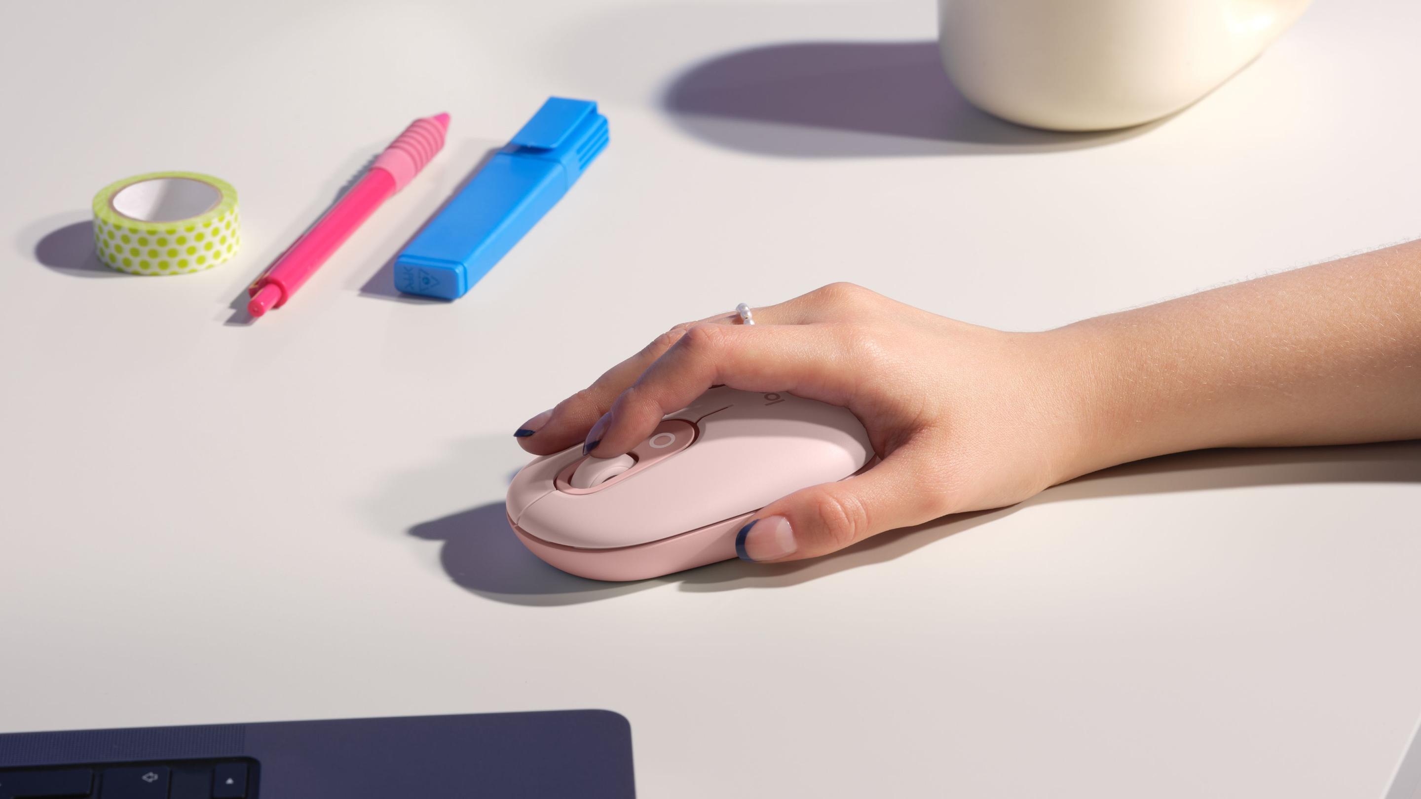 Rato LOGITECH POP Mouse (Ambidestro - 4000 DPI - Ótico - Rosa) — miniatura 8