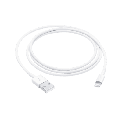 Cabo APPLE MUQW3ZM/A (1 m - USB-A - Branco) — imagem 1