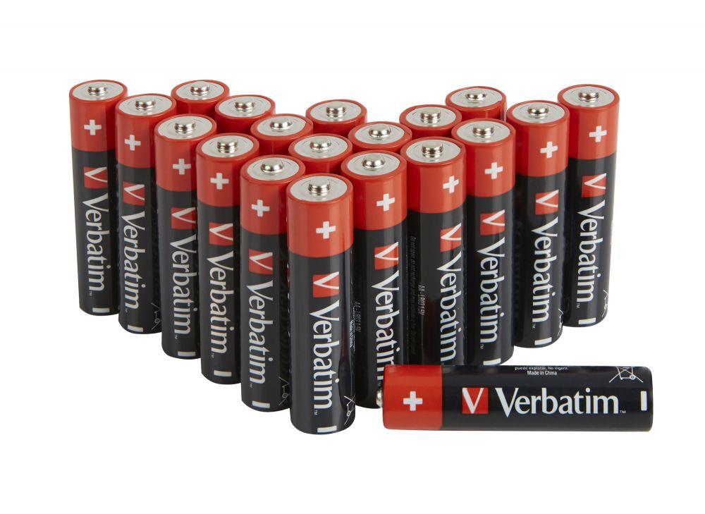 Pilhas Alcalinas VERBATIM 49877 (AA - 1,5 V - 20 unidades)
