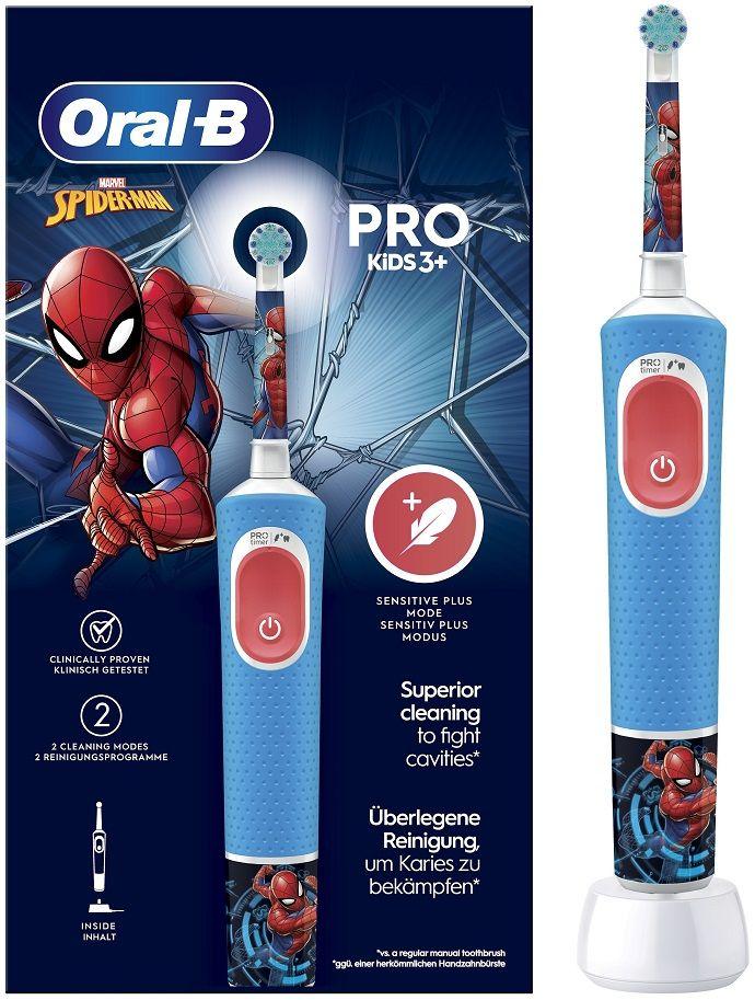 Escova de Dentes Elétrica ORAL-B Vitality Pro 103 Kids Spiderman (Azul), miniatura 2