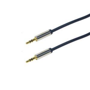 Cabo Jack 3,5 mm LOGILINK CA10300 (Macho-Macho - 3 m - Azul) — miniatura 2
