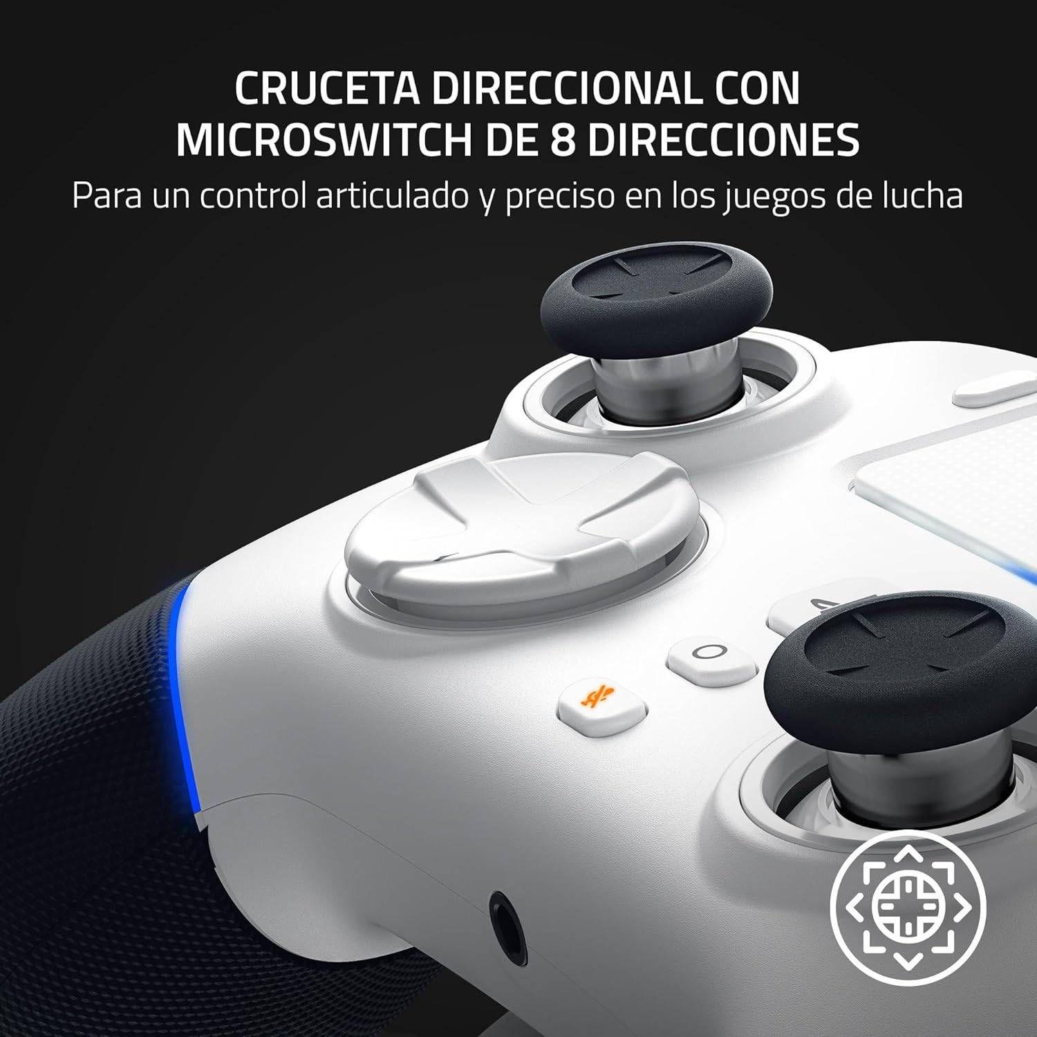 Comando Gaming RAZER Wolverine V2 Pro (PlayStation - Com fios e sem fios - Branco) — miniatura 4