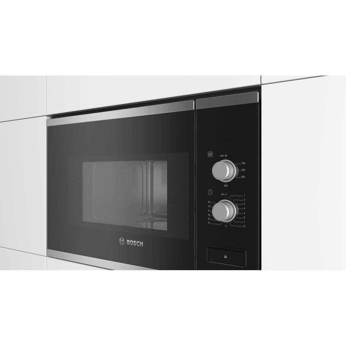 Micro-ondas Encastre BOSCH BFL520MS0 (Altura 38,2 cm - Preto e Inox) — miniatura 2