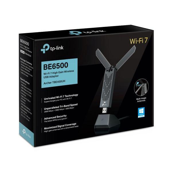 Adaptador USB Wi-Fi TP-LINK Archer TBE400UH (Wi-Fi 7 - 2882 Mbit/s - 3.2 Gen 1 - Cinzento), miniatura 6