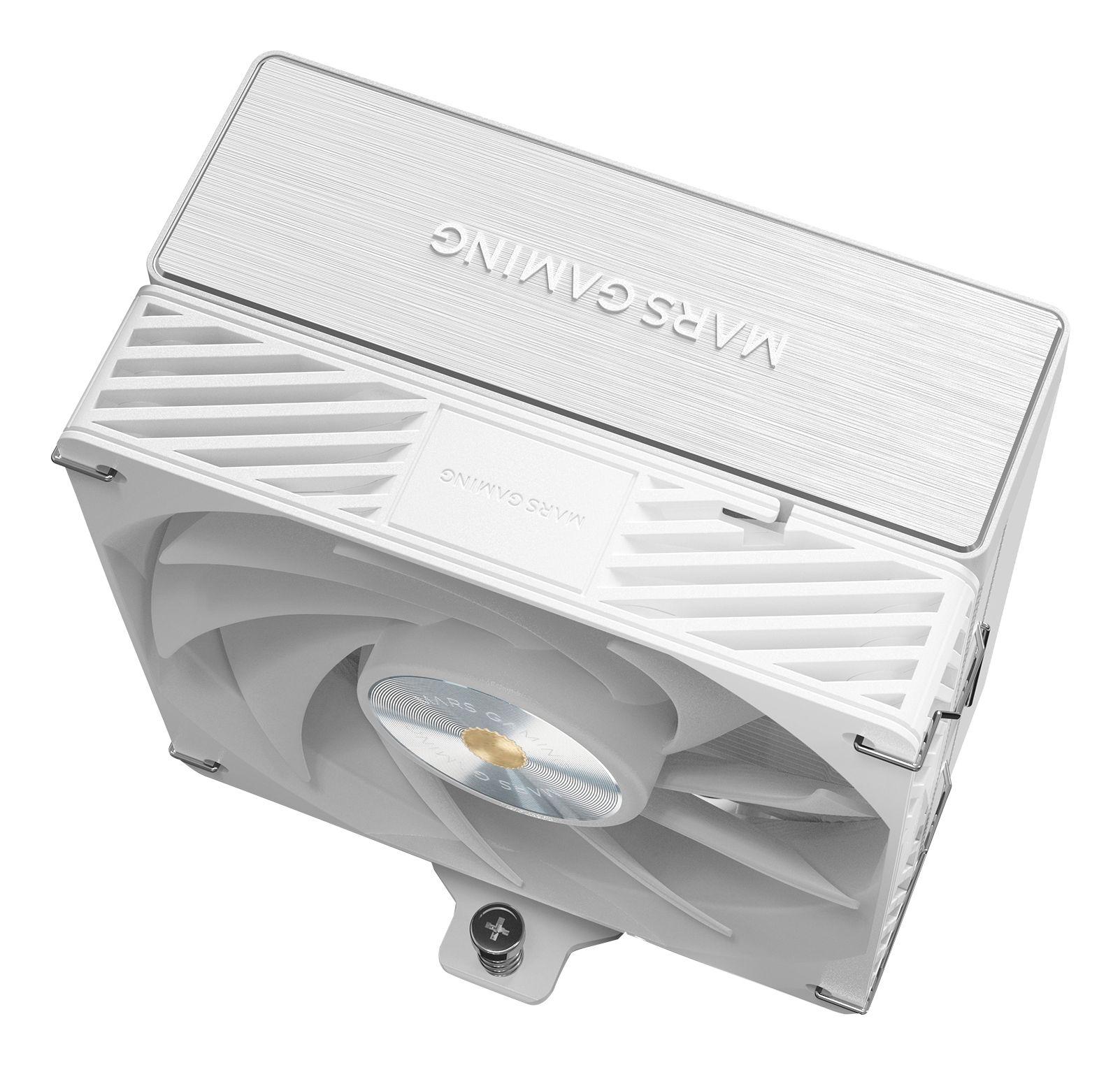 Cooler CPU MARS GAMING MCPU-X4W (12 cm - 1 ventoinha - 2000 RPM - Branco) — miniatura 4