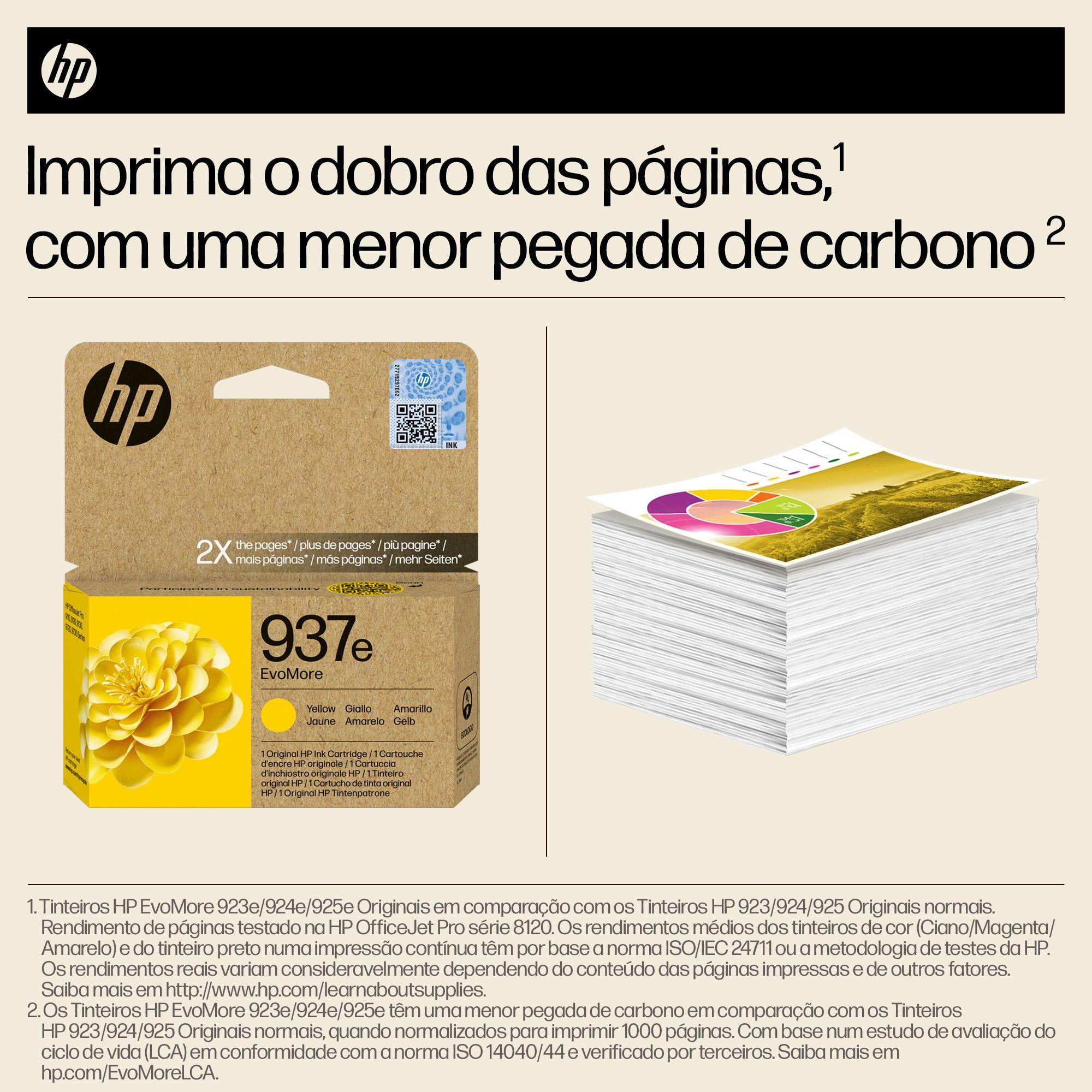 Tinteiro HP 937e EvoMore (1650 páginas - Amarelo), miniatura 3