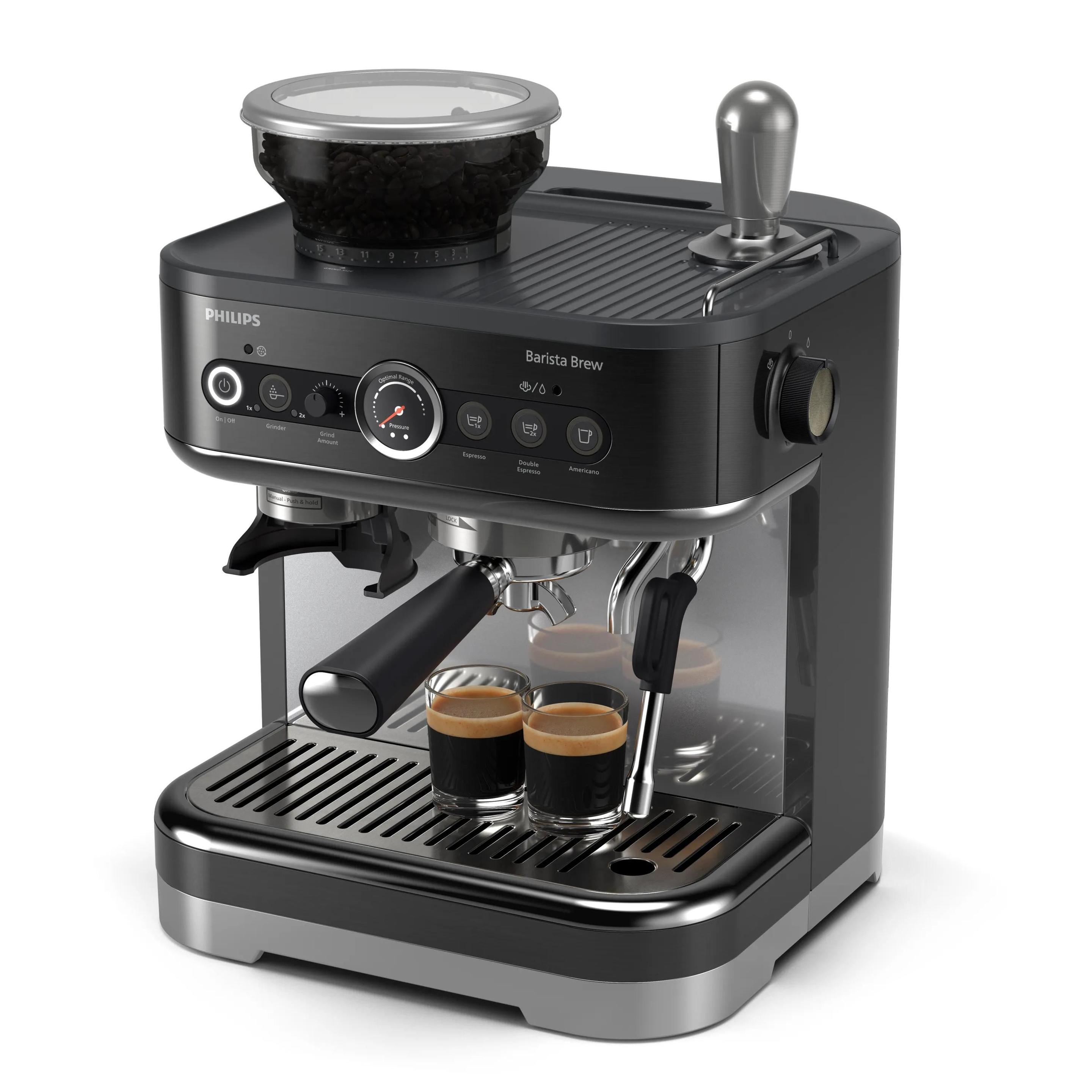 Máquina de Café Expresso PHILIPS Barista Brew PSA3218/10 (1350 W - 15 bar - 2,3 l - Preto)