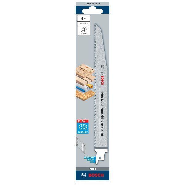 Conjunto de Lâminas de Serra Sabre BOSCH S1110VF (Bimetal), miniatura 4