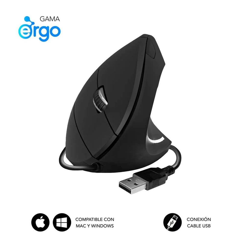 Rato SUBBLIM EDGVU01 (Mão direita - 1600 DPI - Ótico - Preto)