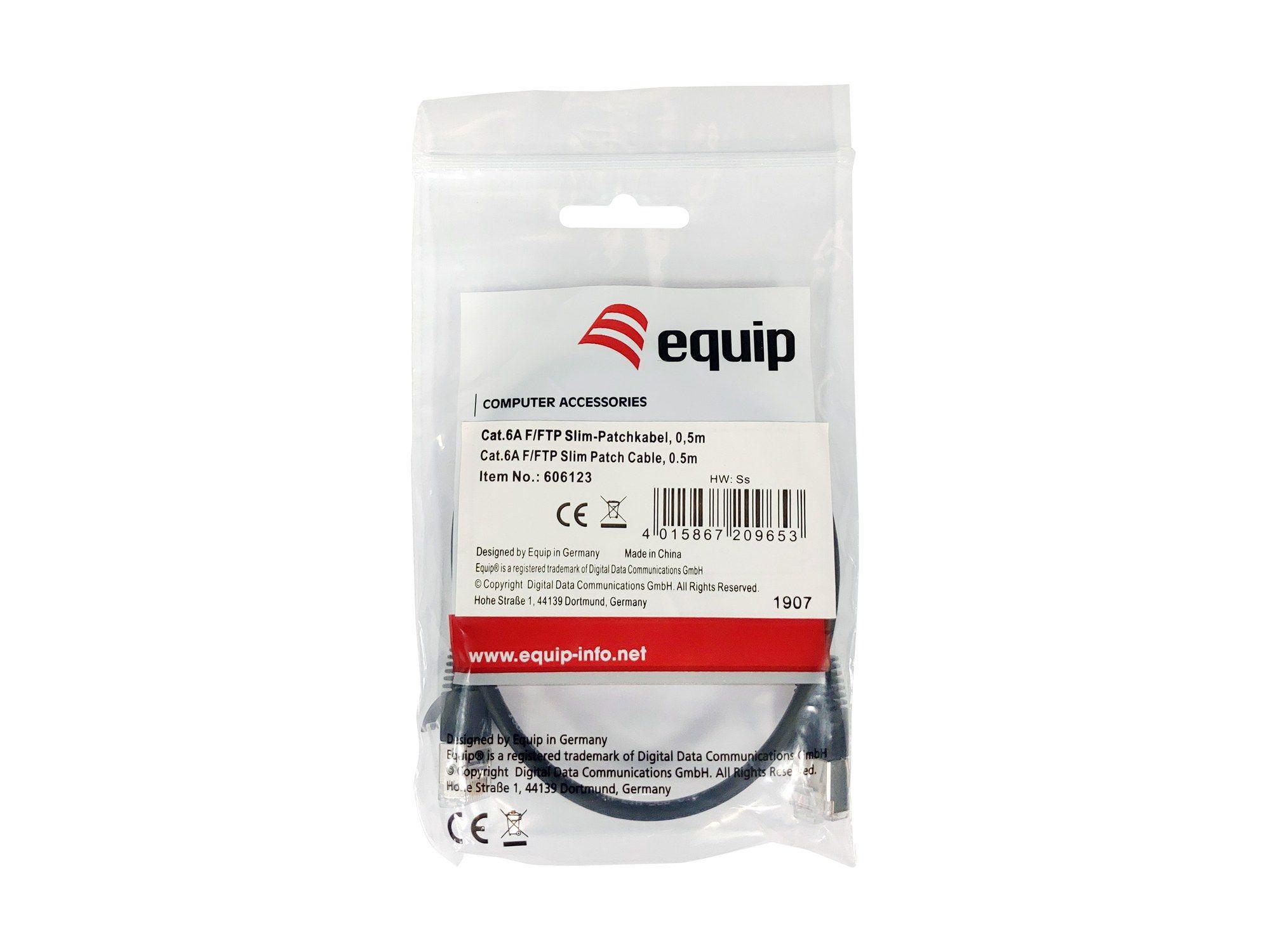 Cabo de Rede EQUIP 606123 (0,5 m - Cat6A - RJ-45 - Preto) — miniatura 4