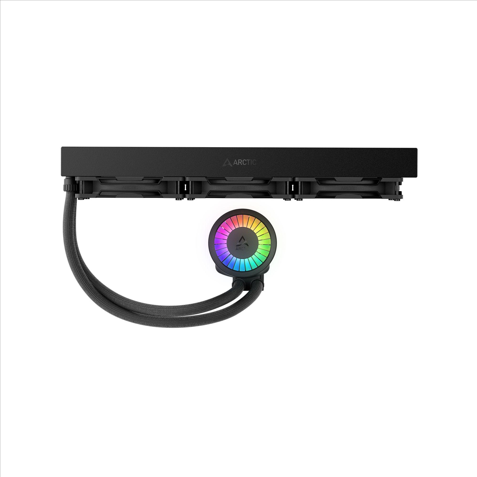Refrigerador Líquido All-in-One ARCTIC Liquid Freezer III Pro 420 A-RGB (140 mm - 3 ventoinhas - 2500 RPM - Preto) — miniatura 3