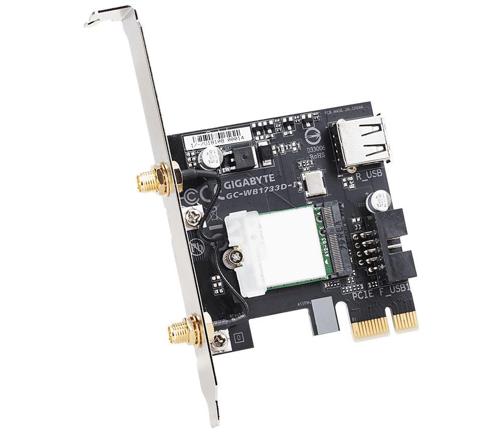 Placa de Rede PCIe GIGABYTE GC-WB1733D-I (Wi-Fi 5 - 1733 Mbit/s - Banda dupla), miniatura 2