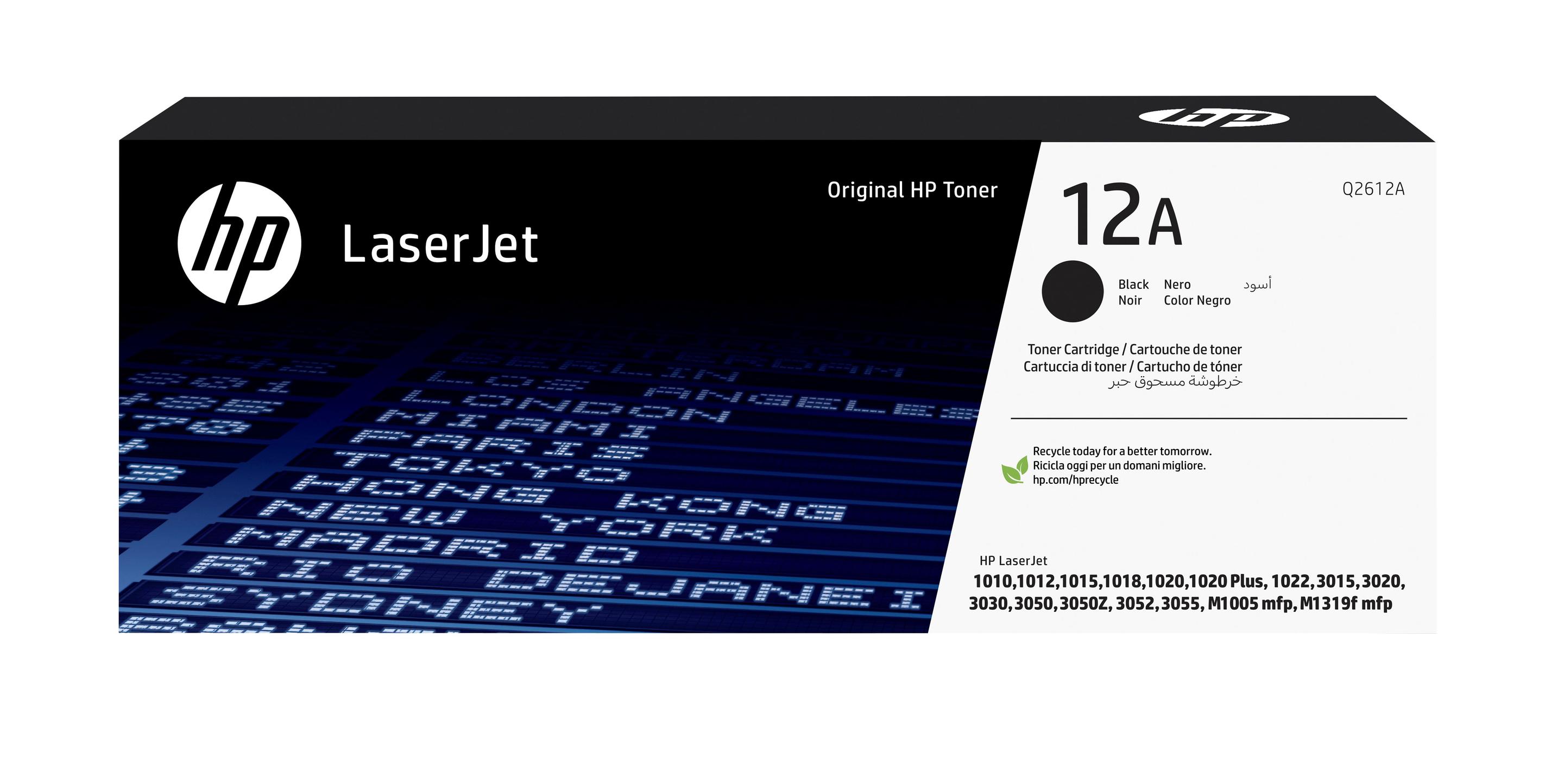 Toner HP 12A Q2612A (2000 páginas - Preto)