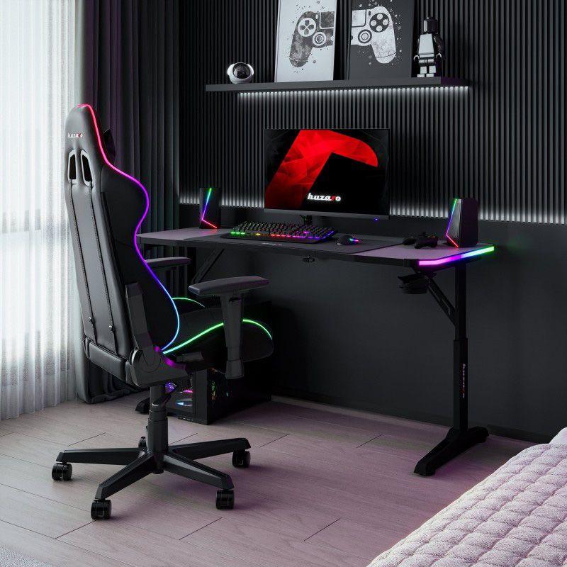 Secretária Gaming HUZARO Hero 3.6 RGB (140 × 60 cm - Aço reforçado de 1,2 mm - Preto), miniatura 5