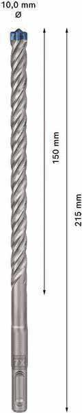 Broca para Martelo Perfurador BOSCH EXPERT SDS plus-7X 2608900098 (Carboneto)
