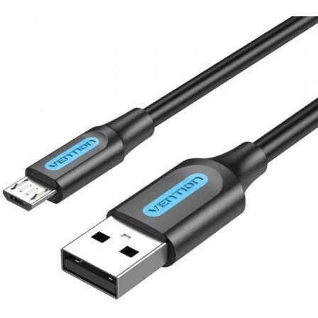 Cabo USB-A para Micro-USB VENTION COLBG (1,5 m - Micro-USB B - USB A - Preto)