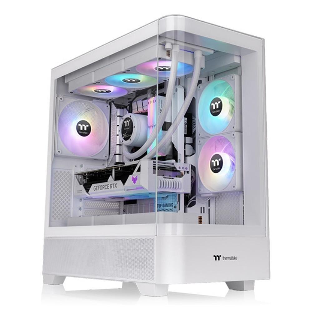 Caixa PC Gaming THERMALTAKE View 290 TG ARGB (ATX, micro ATX, Mini-ITX - Midi Tower - SPCC, vidro temperado - Branco)