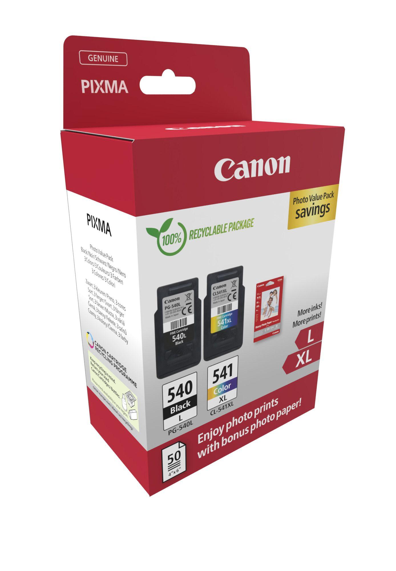 Pack de Tinteiros CANON PG-540L + CL-541XL (Até 300 páginas - Preto e Cor) — miniatura 2