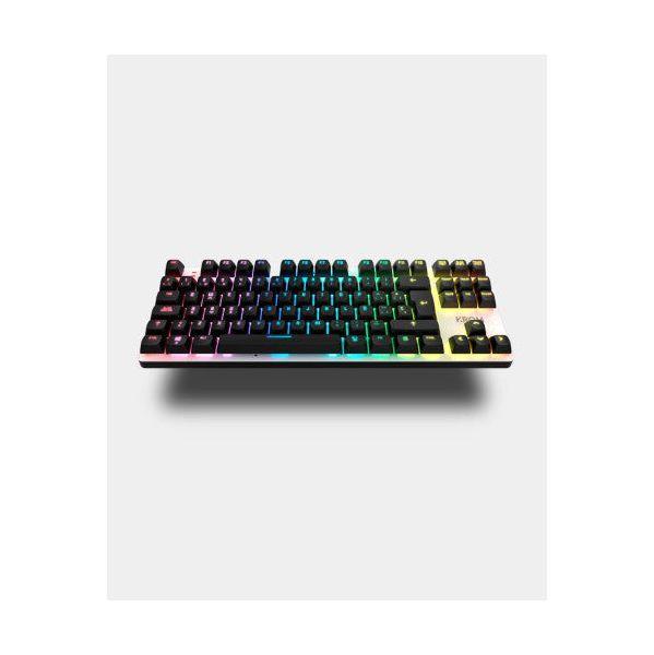 Teclado KROM Kernel Pro Wireless (Espanhol - Outemu Red - USB + RF Wireless + Bluetooth - Preto e Branco) — miniatura 2