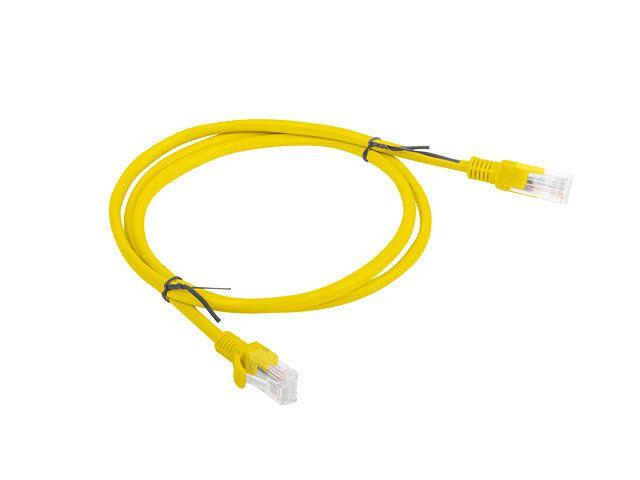 Cabo de Rede RJ45 LANBERG PCU6-10CC-0100-Y (1 m - Cat6 - RJ-45 - Amarelo)