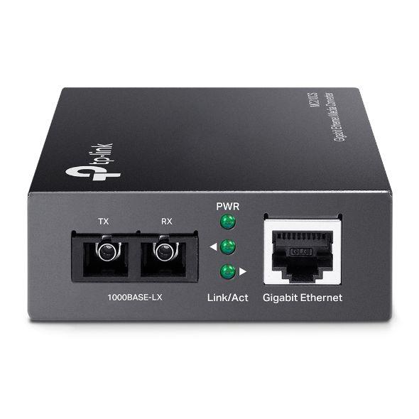 Conversor de Média TP-LINK MC210CS (Gigabit Ethernet - 1000 Mbit/s - Preto) — miniatura 3