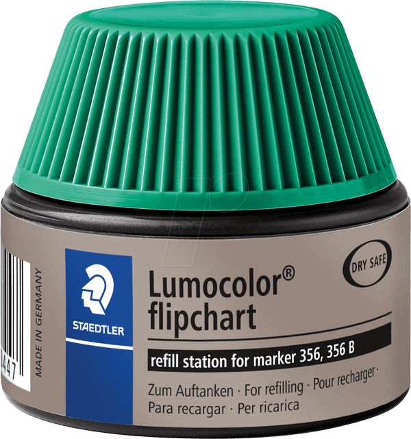 Estação de Recarga de Tinta para Marcadores de Bloco de Cavalete STAEDTLER Lumocolor 488 56-5 (Verde)