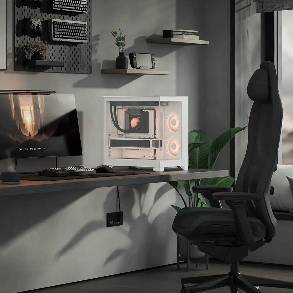 Caixa de Computador FRACTAL DESIGN Pop 2 Vision RGB (ATX, E-ATX, Mini-ATX - Torre - E-ATX, Mini-ATX, ATX - Branco) — miniatura 4