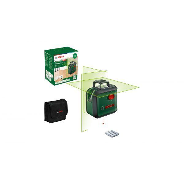 Nível Laser de Linhas Cruzadas BOSCH AdvancedLevel 360 (Preto e Verde), miniatura 2
